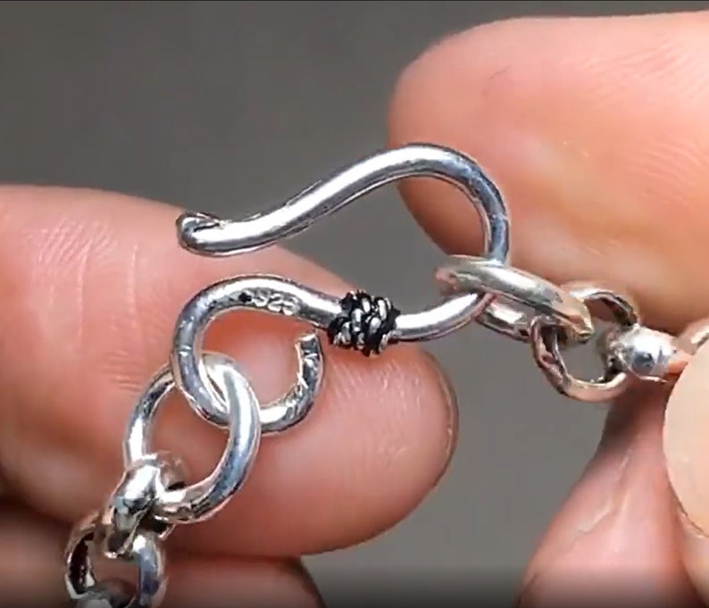 925 Sterling Silver Silver Bracelet For Men /& Women chain bracelet link bracelet Vintage Handmade Bracelet