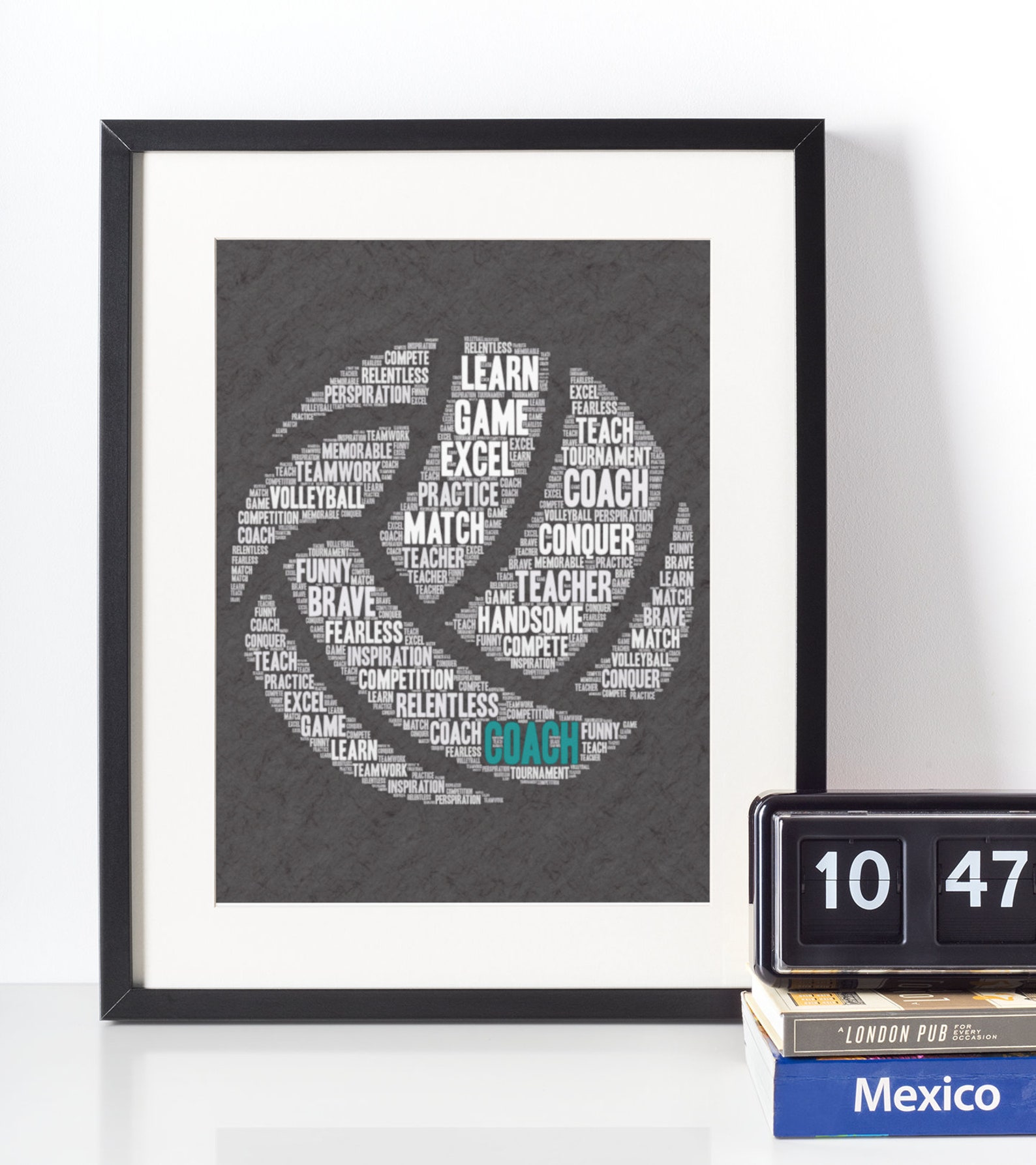 Personalized Volleyball Coach Gifts Printable Volleyball Wall Etsy