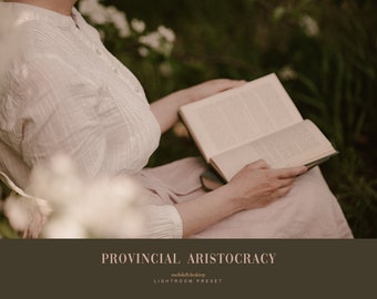 Provincial aristocracy- Desktop&Mobile Vintage Film Lightroom Preset Moody Editing - One Click Photographer Editing Tools