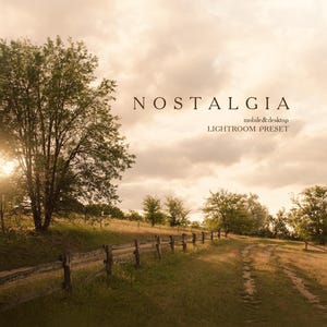Nostalgie – Lightroom-Preset im Vintage-Film-Stil für Desktop & Mobilgeräte – Stimmungsfilter | Vintage-Sommer-Preset | Reise-Preset