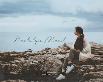 Nostalgic Mood- Desktop&Mobile Vintage Film Lightroom Preset- One Click Photographer Editing Tools | Nostalgic photo filter