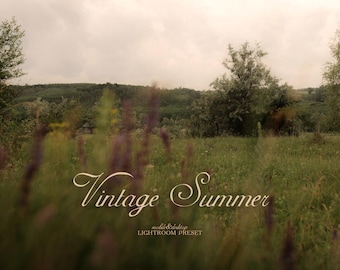 Vintage Summer - Desktop&Mobile Vintage Film Lightroom Preset - Moody Photo Filter | Vintage blogger preset | Travel Preset