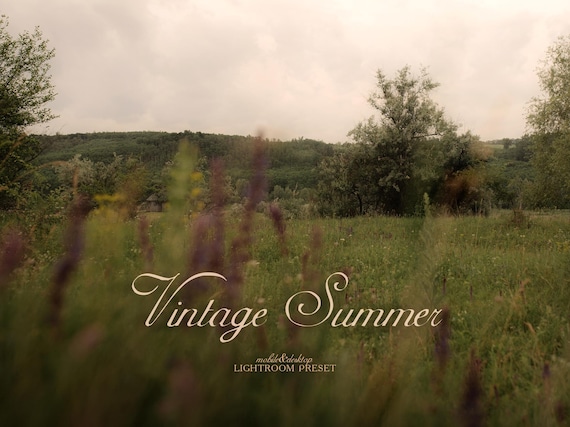 Vintage Summer - Desktop&Mobile Vintage Film Lightroom Preset - Moody Photo Filter | Vintage blogger preset | Travel Preset