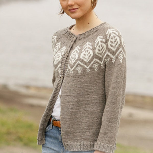 Soft Merino Wool Nordic / Fair-Isle Cardigan MADE TO ORDER