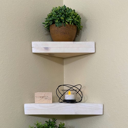 Floating Corner Shelves Bathroom Rispa