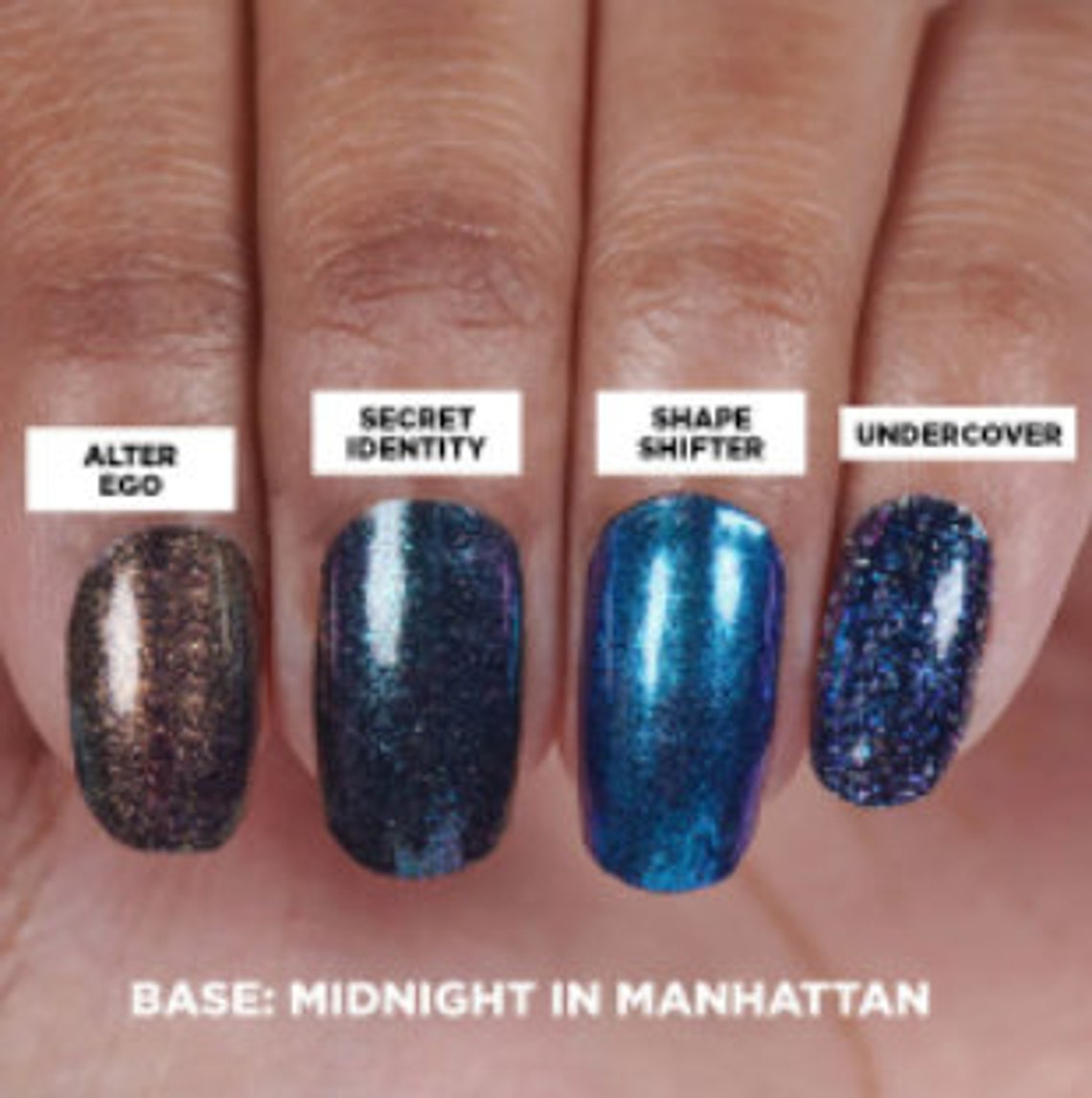 Color Street Nail Polish Strips Secret Identity shimmer Etsy