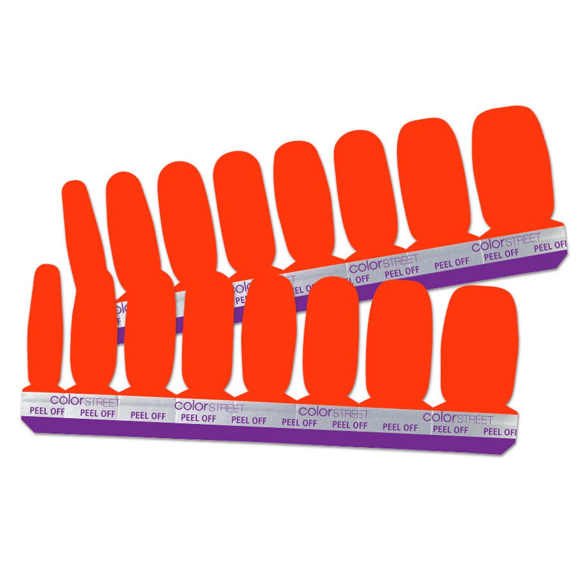 Color Street Nail Polish Strips High Voltage Neon Nights Etsy