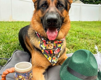 Oktoberfest Hundehalstuch - Hundehalstuch aus Baumwolle mit Druckknopf