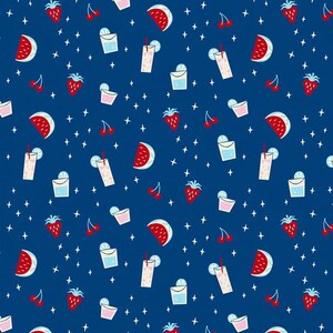 BBQ Block Party Spring / Summer Memorial Day Fabric Print by PaintBrush studios, 120-21651 , 100% cotton, ready to ship!