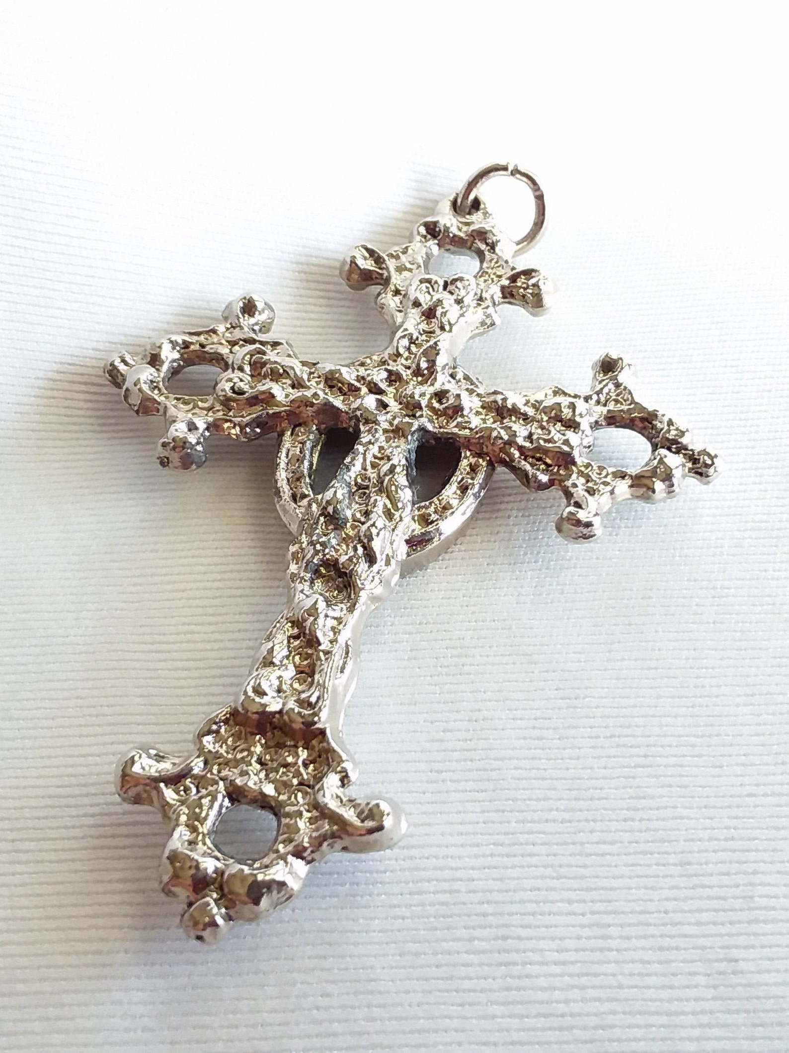 Large costume jewelry cross necklace pendant Etsy