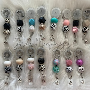Beaded Badge Reels | Badge Reel Replacement | Mix and Match Badge Reels | Interchangeable Badge Reel