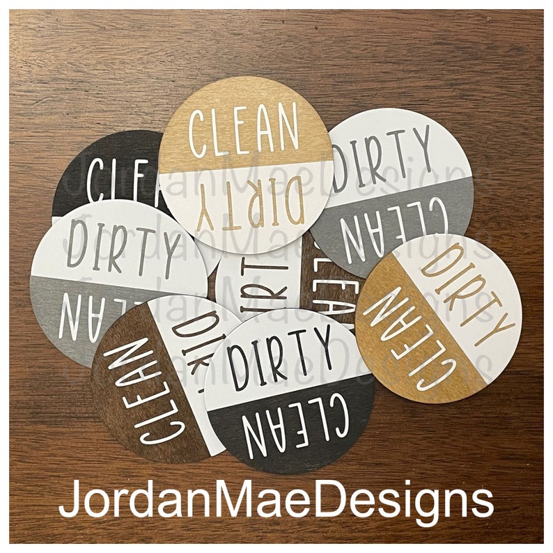 Farmhouse Dishwasher Clean Dirty Dishwasher Etsy