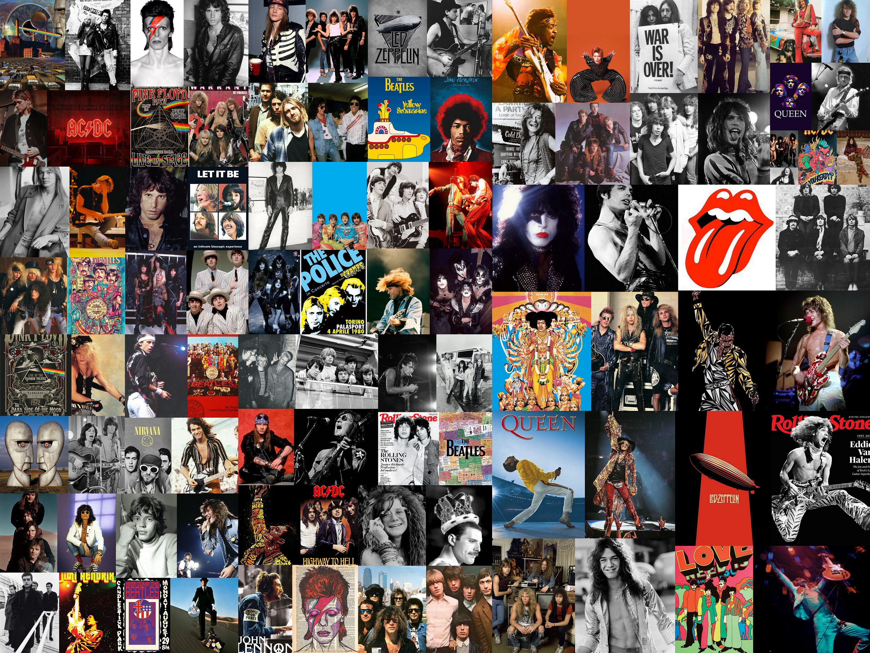 Rock Music Band Aesthetic Wall Collage Kit 190 Pieces / Queen Etsy