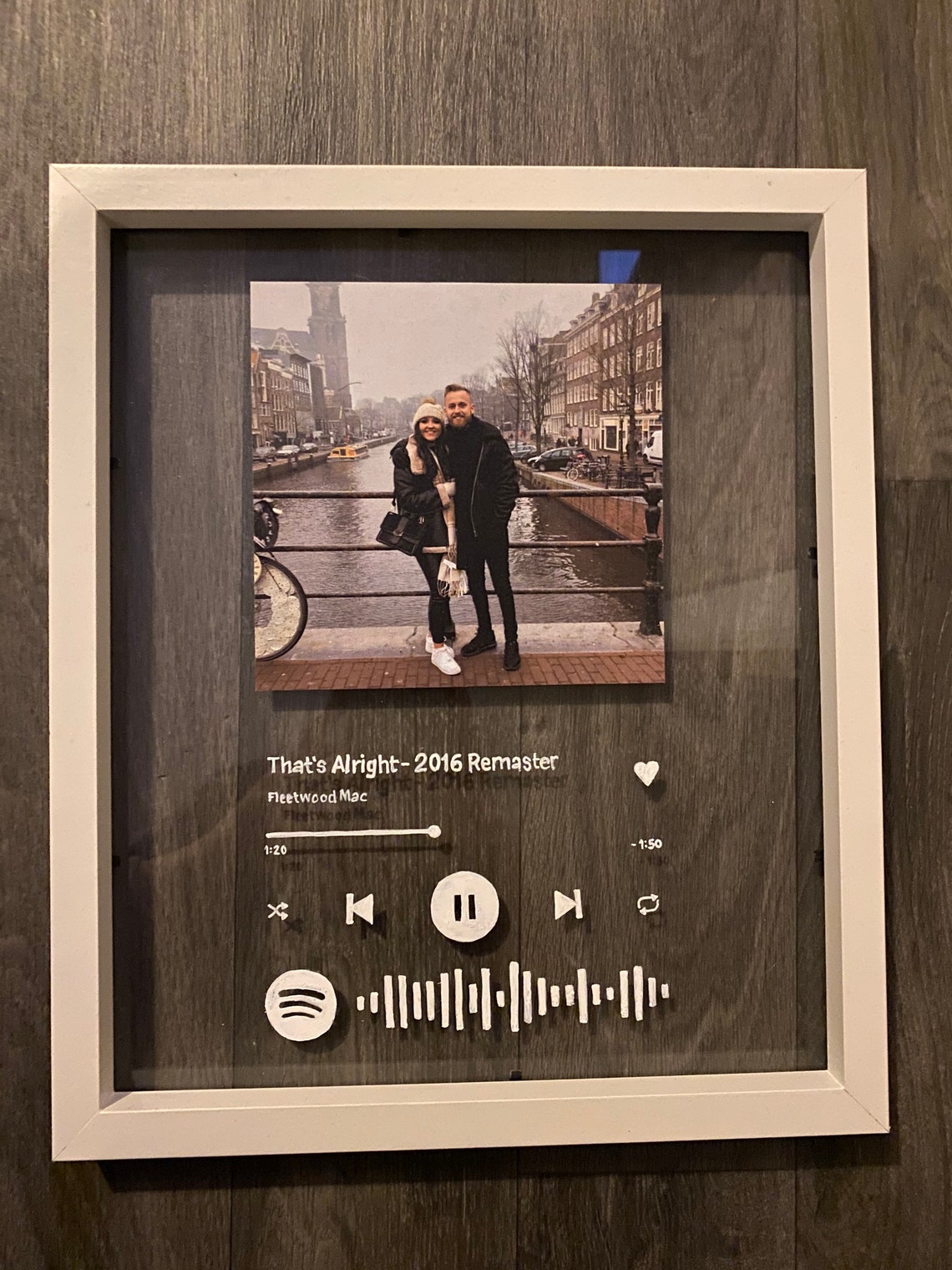 Personalised Spotify Song Frame Perfect Gift for Couples Etsy