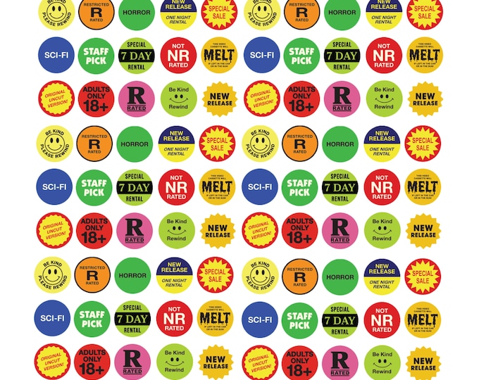 Featured listing image: Video Rental Stickers