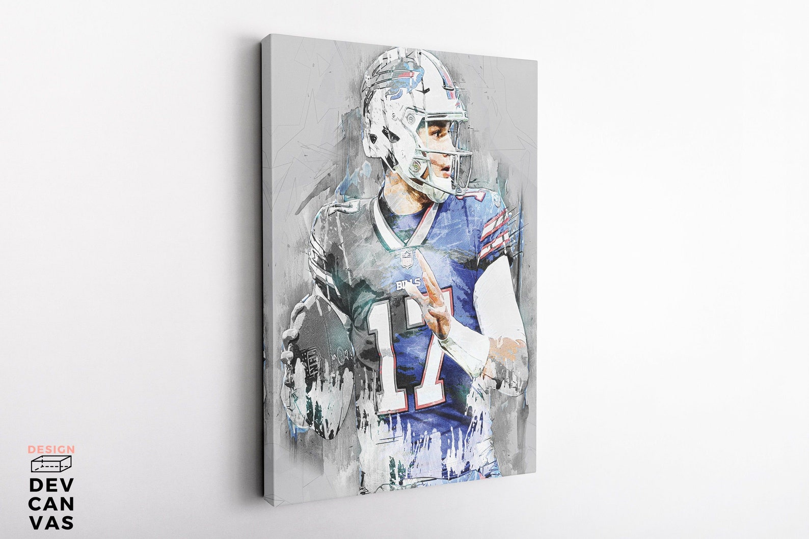 Josh Allen Autographed Buffalo Bills Nfl Football Sports 2 | Etsy