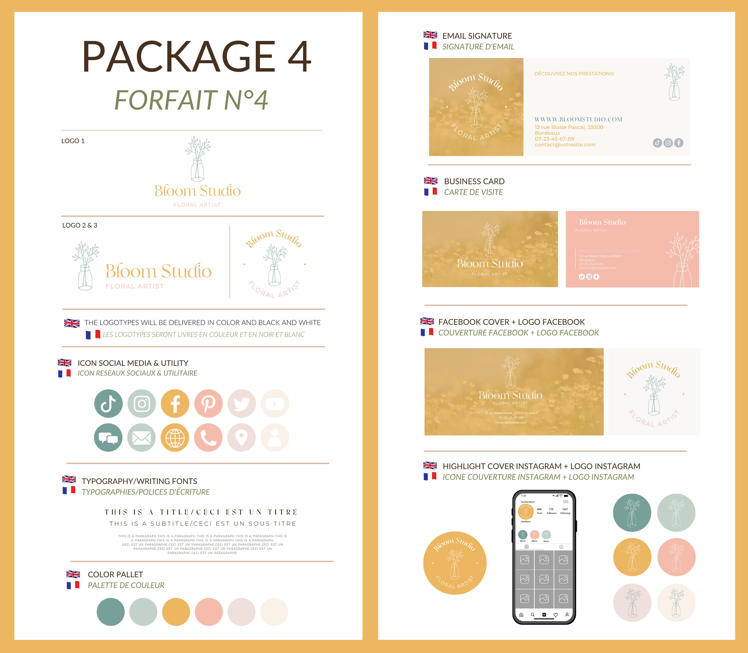 Customizable Logo and Brand Kit, Custom Communication Set With ...