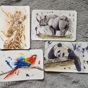 Mini postal de obra de arte