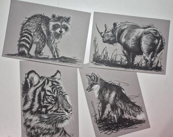 Original Kohlezeichnung