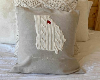 uga throw pillows