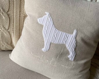 Personalized Jack Russell Terrier Pillow, Gift for Pet Lover, Custom Dog Gift, Neutral Decor, Pet Memorial, Jack Russell Gift, Dog Loss Gift