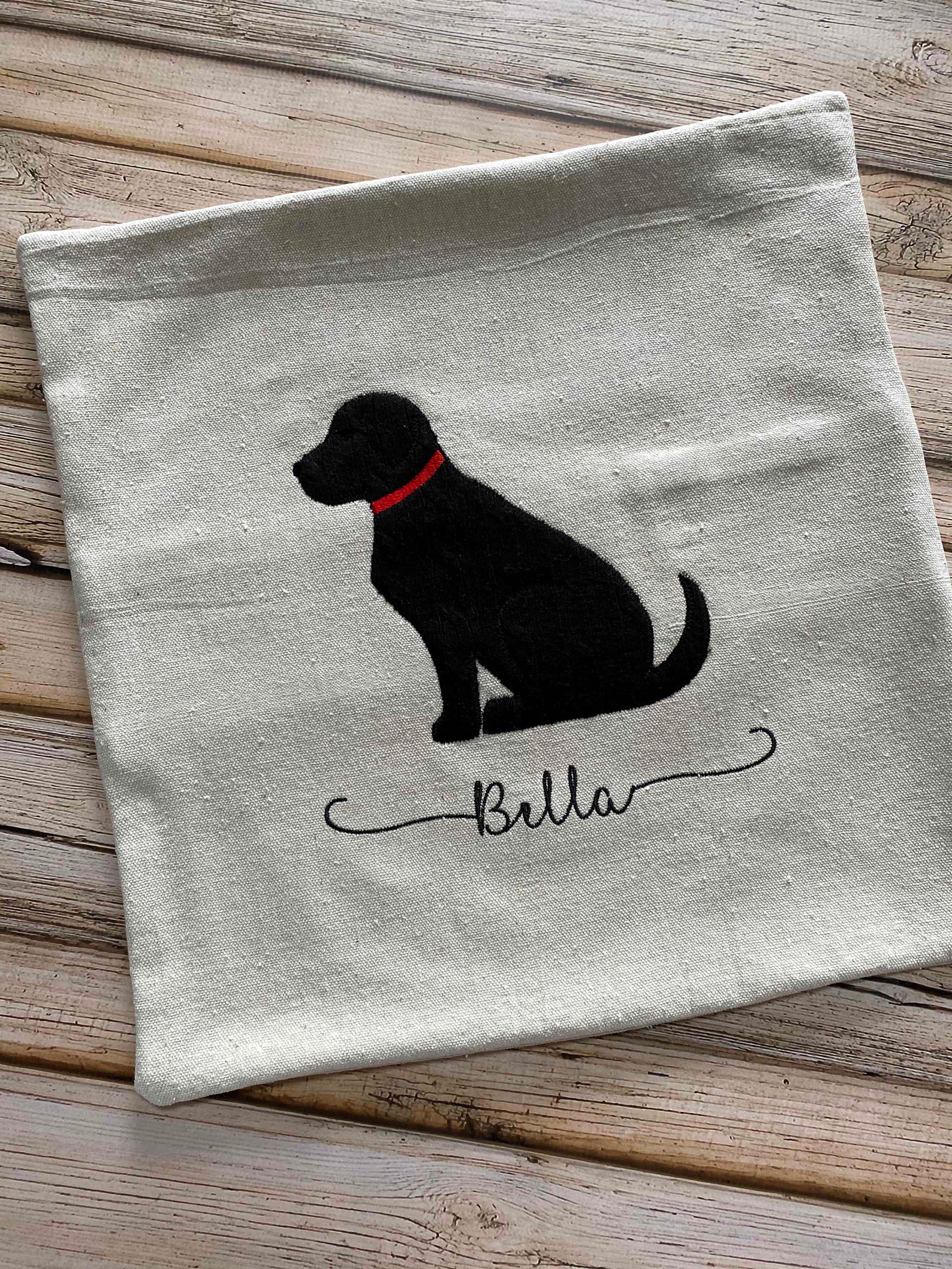 Black Lab Pillow Custom Throw Pillow Cover Gift for Pet Etsy