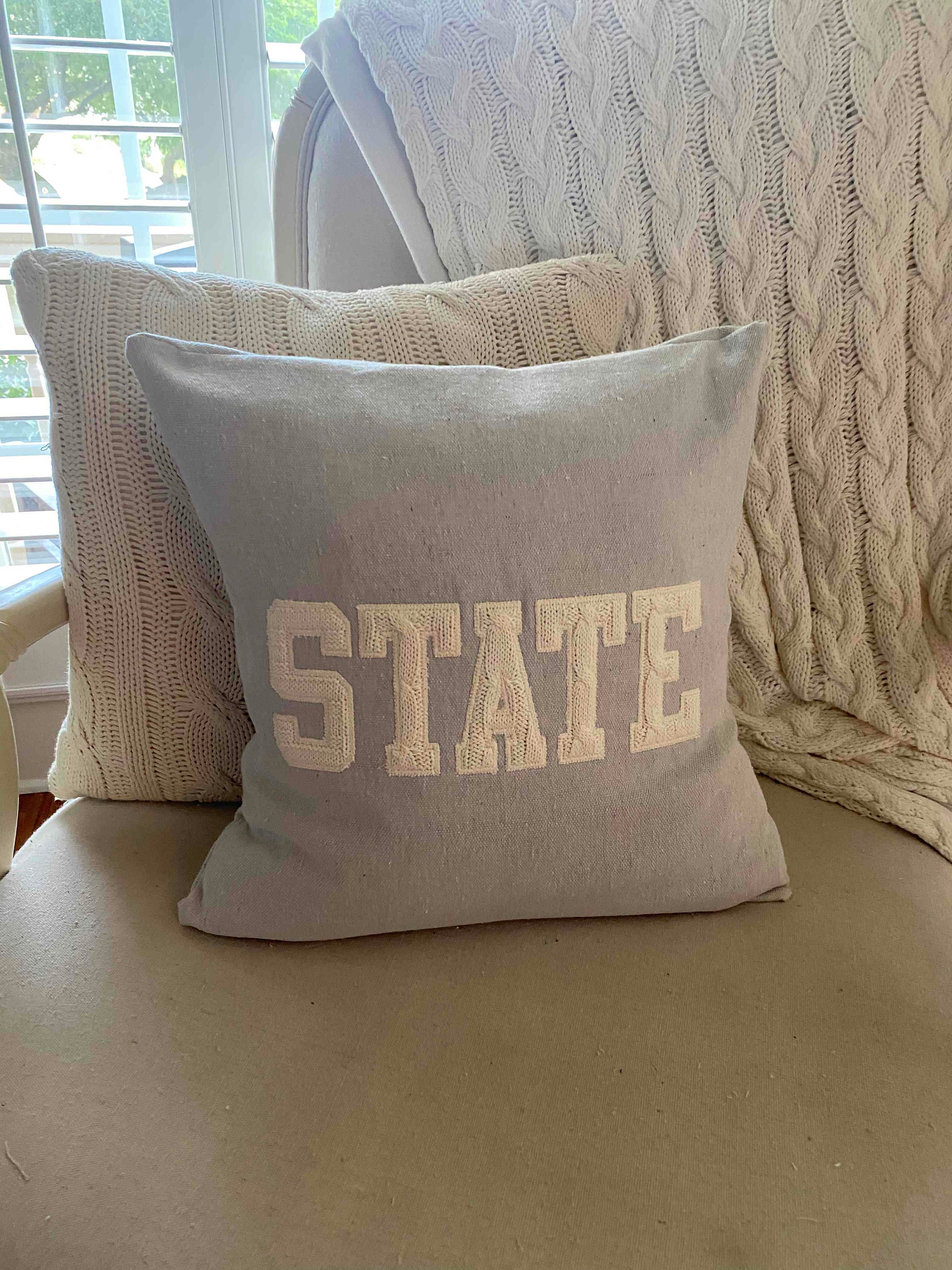 MSU Bulldog 18-inch Pillow | CustomArt by NatCoop