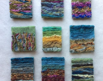 Felt brooches - landscapes