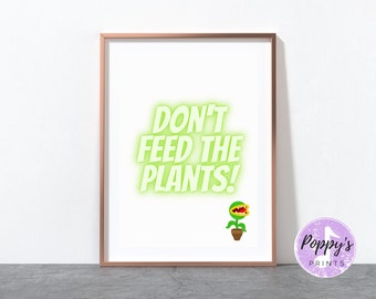 Little shop of horrors Print, Musical Theatre prints, Musical Theatre gift, Musical Gifts, Lyrics Print, West end, Broadway, Plants