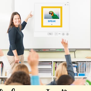 72 anklickbare Fotokarten mit unregelmäßigen Verben, digitale Lernkarten, EFL / ESL / Englisch-Lehrmittel für persönlichen Online-Englischunterricht, VIPK