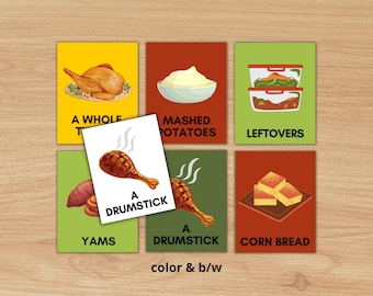 Thanksgiving Vocabulary Flashcards: ESL Games & Activities (PDF)