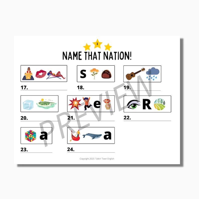 Geography Rebus Puzzles Brain Teaser PDF Worksheets and Presentation