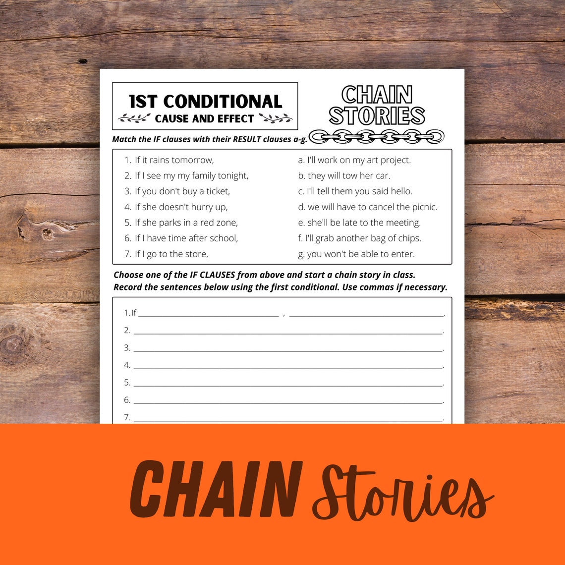 ESL First Conditional Grammar Activity Pack: Superstitions, Chores ...