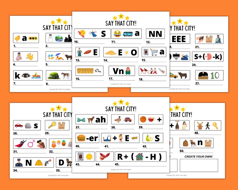 Geography Rebus Puzzles PDF Worksheets and Presentation for World