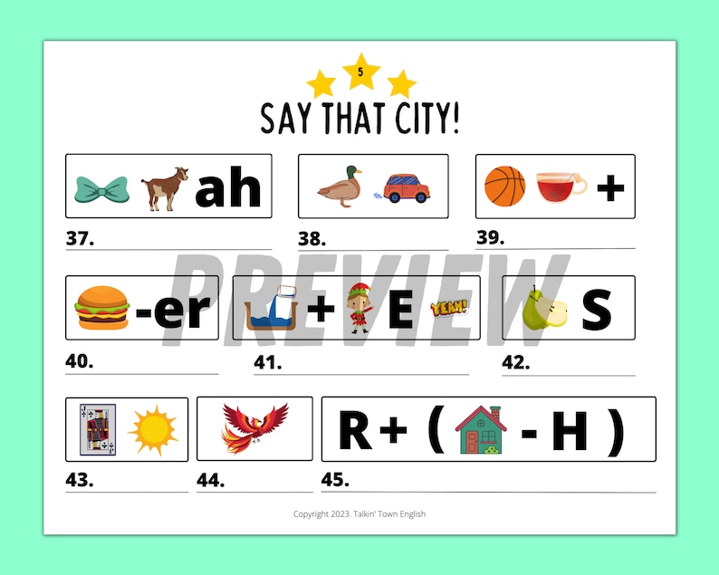 Geography Rebus Puzzles PDF Worksheets and Presentation for World
