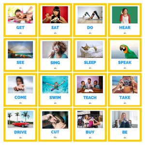 Irregular Verb Flashcards: ESL Learning, Photo Flashcards (Digital Download) image 9