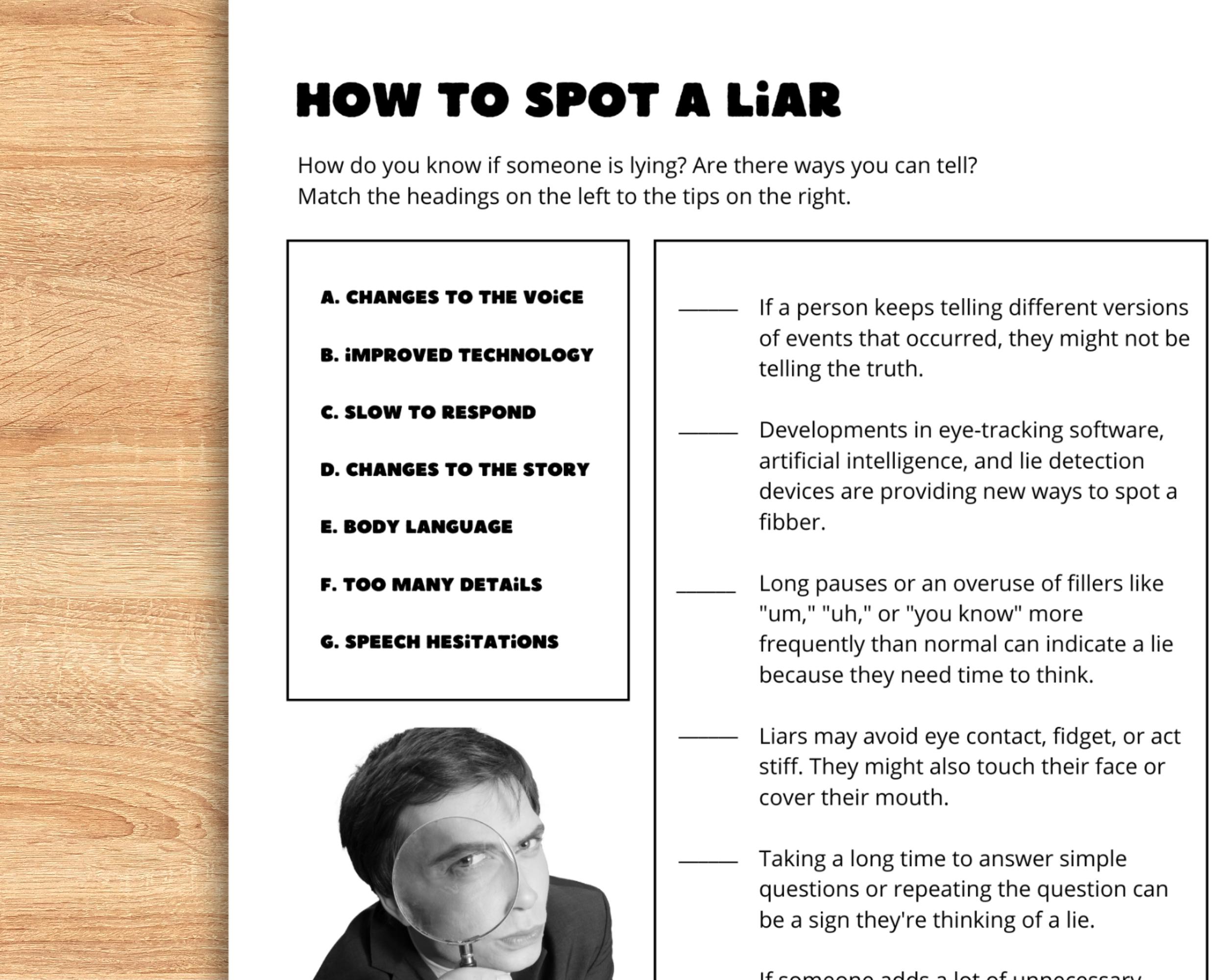 Truth or Lie ESL Game: Irregular Verbs Speaking Activity (PDF) - Etsy