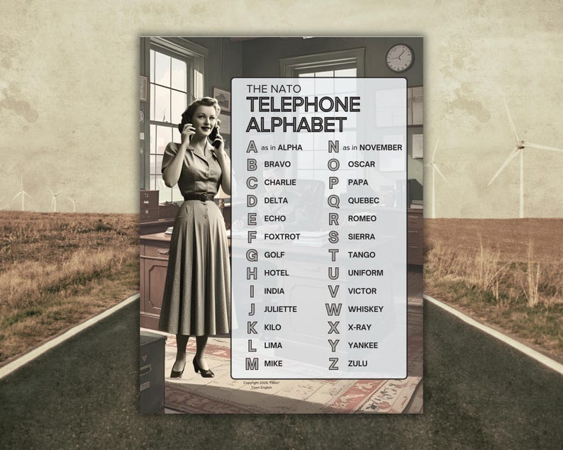 Phonetic Alphabet NATO Codes Poster: Communication & ESL Resource ...