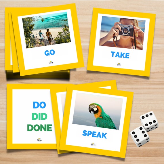 Irregular Verbs Printable Flashcard Deck Photo Flashcards For Etsy irregular-verbs-printable-flashcard-deck-photo-flashcards-for-etsy