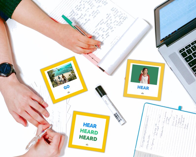 Irregular Verb Flashcards: ESL Learning, Photo Flashcards (Digital Download) image 5