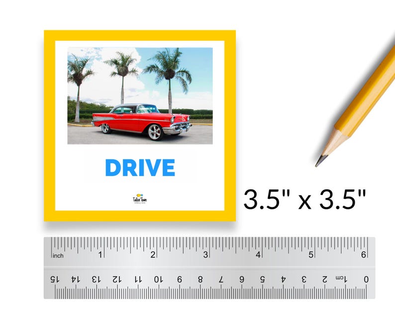 Irregular Verb Flashcards: ESL Learning, Photo Flashcards (Digital Download) image 7