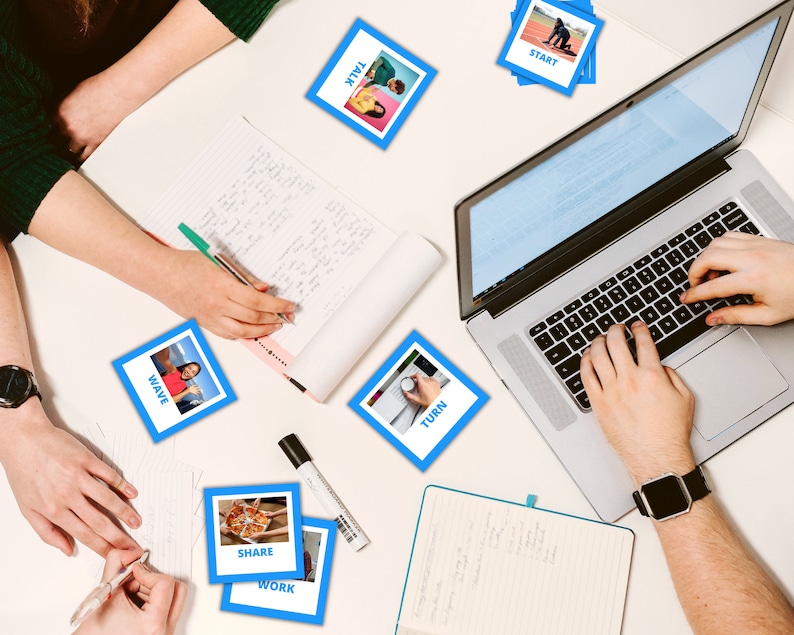Regular Verbs Flashcards Printable Deck of 100 Photo Flashcards PDF