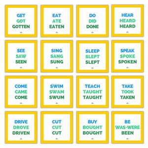 Irregular Verb Flashcards: ESL Learning, Photo Flashcards (Digital Download) image 8