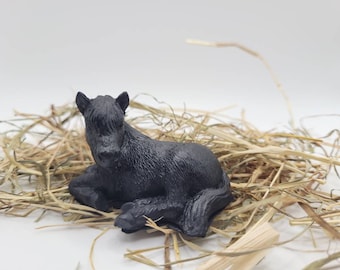Small Pony/Horse Coal Ornament - Made with Forest of Dean Coal - Handmade
