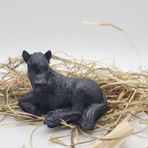 Small Pony/Horse Coal Ornament - Made with Forest of Dean Coal - Handmade