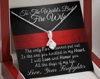 Firefighter Wife Necklace - Etsy