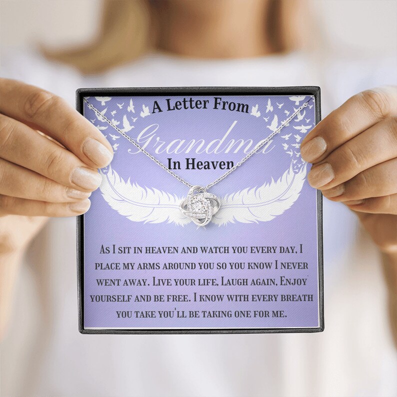 Gift for Granddaughter A Letter From Grandma in Heaven Etsy