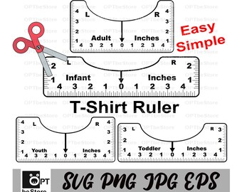Download Tee Shirt Ruler Etsy