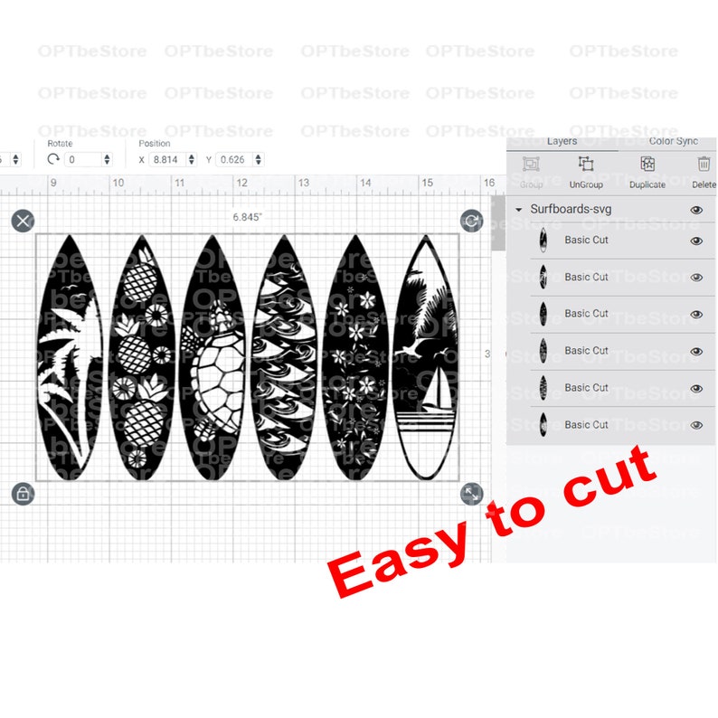 SURFBOARDS SVG Surfboard Templates Surfer Surf Board Etsy Canada