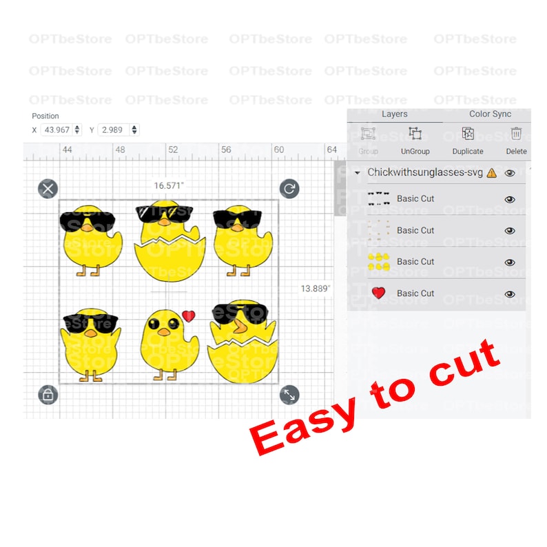 Chick with Sunglasses SVG Easter Chick Svg Cool Baby chicken svg,Chick Svg,cool chick svg,Easter design Instant download Chick Bundle SVG